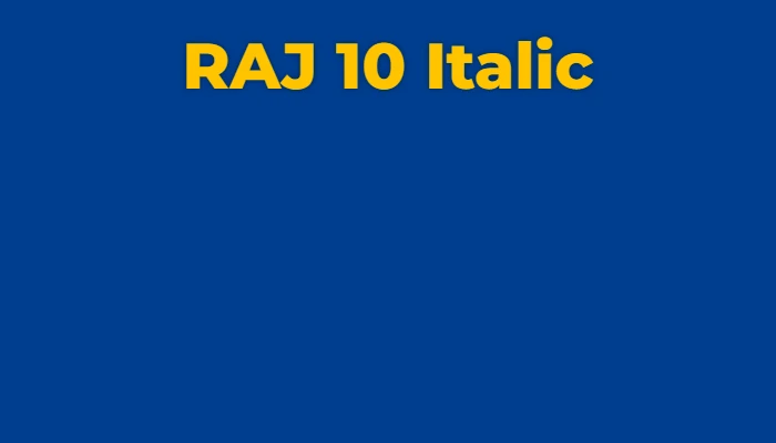 raj 10 italic hindi raj fonts