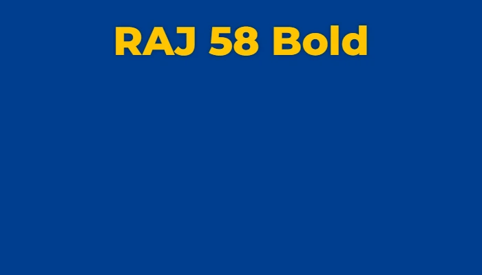 RAJ 58 Bold
