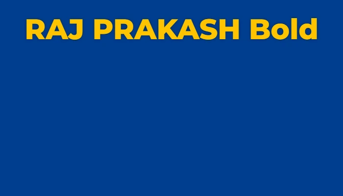 raj prakash bold hindi raj fonts