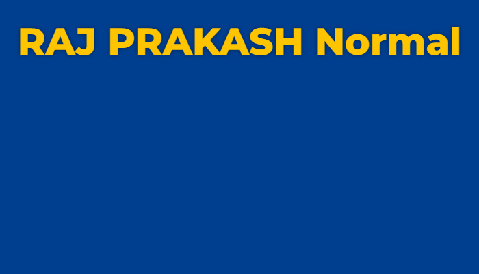 raj prakash normal hindi raj fonts